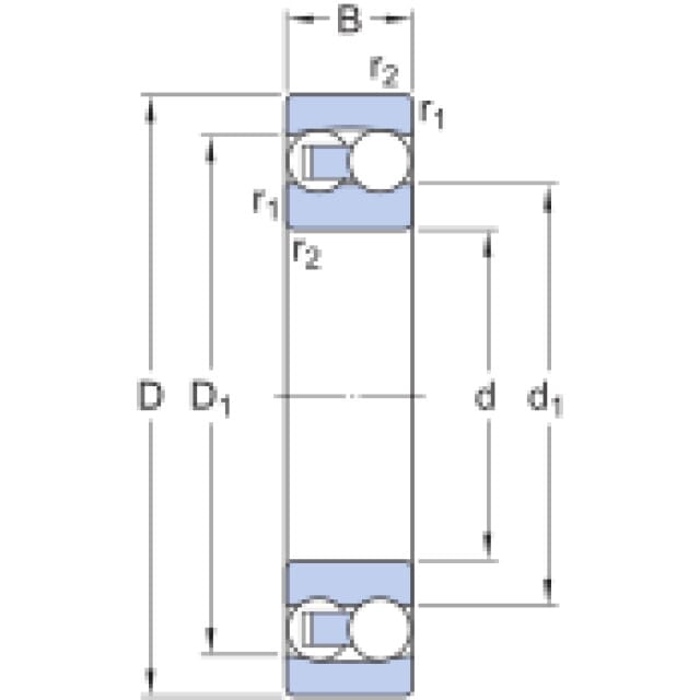 Pendelkugellager 108 TN9 SKF