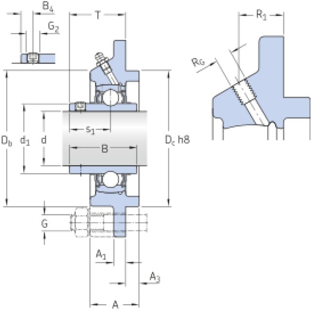 Y-Flanschlagereinheit FYC 35 TF SKF