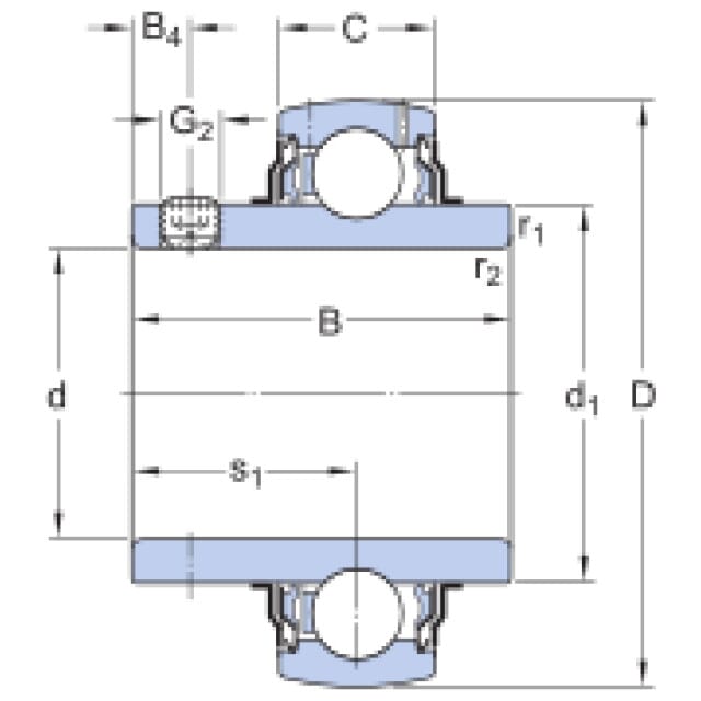 Y-Lagereinsatz YAR 205-2F SKF