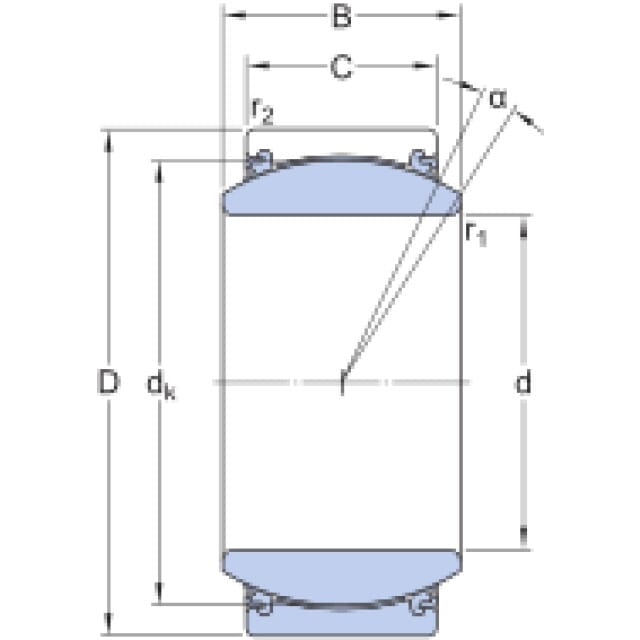 Gelenklager GE 25 TXE-2LS SKF
