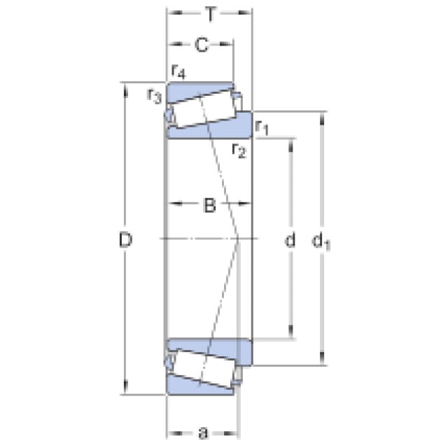 Kegelrollenlager T4CB 120 SKF