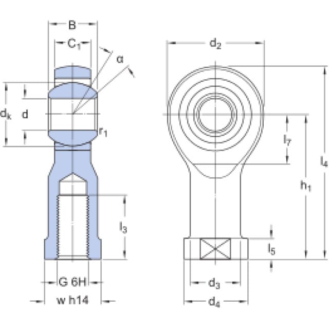 Gelenkkopf SIKAC 10 M SKF