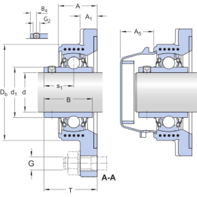 Y-Flanschlagereinheit FYWK 25 YTH SKF
