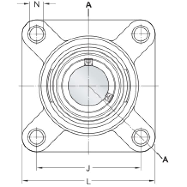 Y-Flanschlagereinheit FYWK 25 YTH SKF