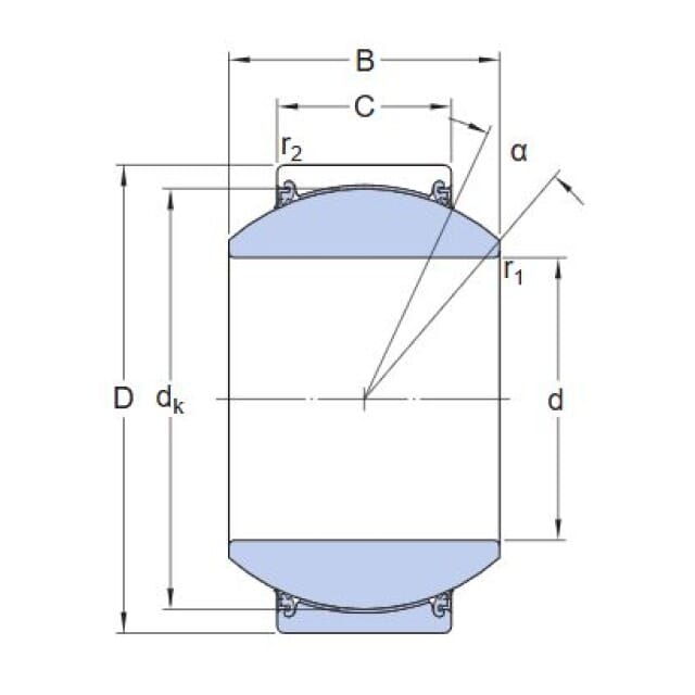 Gelenklager GEH 35 TXG3E-2LS SKF