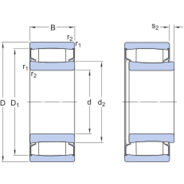 CARB-Toroidalrollenlager C 6912-2NSV/C3 SKF