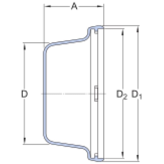 Abschlussdeckel Y-Lagereinheit Food Line ECB 504 SKF