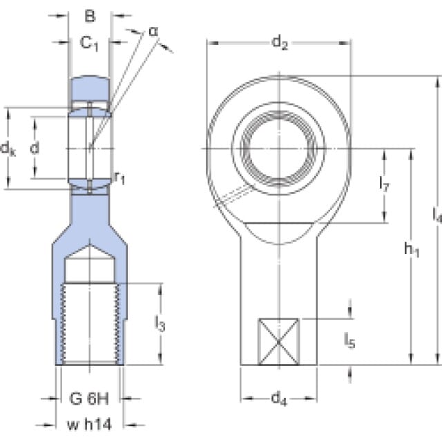 Gelenkkopf SIL 25 ES SKF