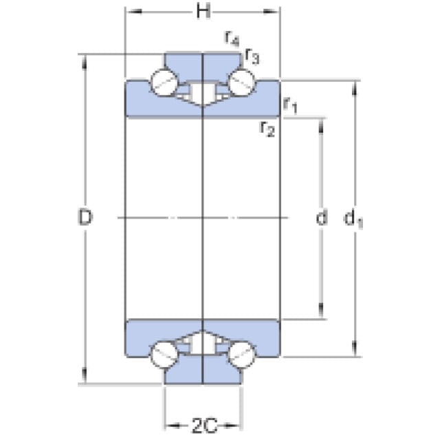 Axial - Schrägkugellager BTW 100 CTN9/SP SKF