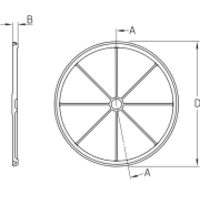Enddeckel ASNH 513-611 SKF