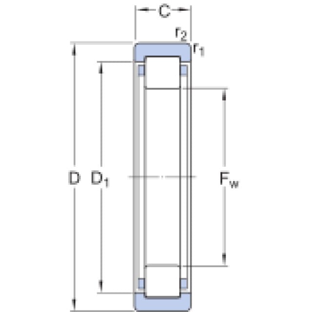 Zylinderrollenlager RNU 305 SKF