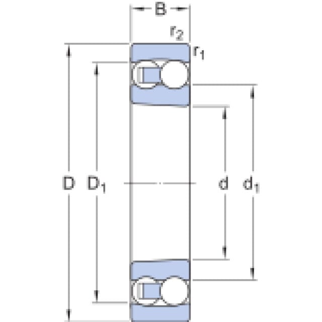 Pendelkugellager 1302 ETN9 SKF