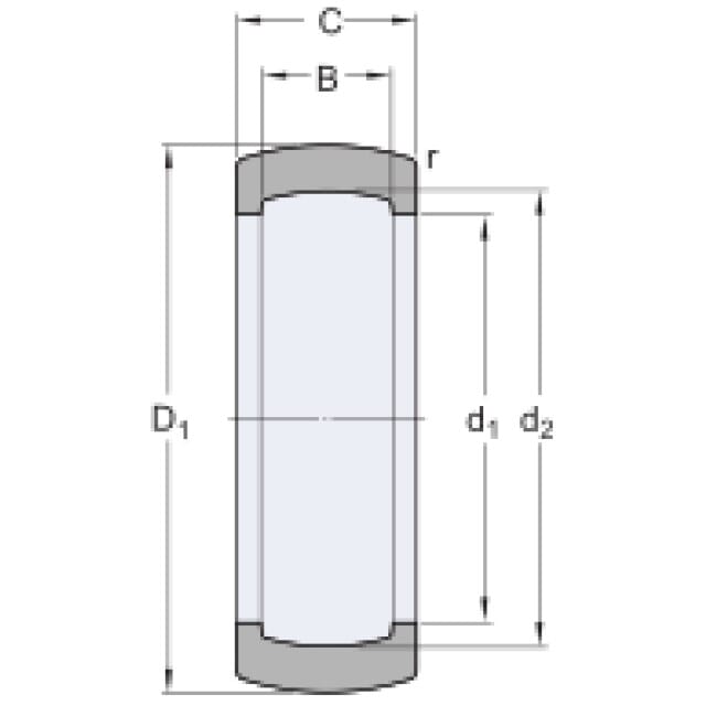 Einlagering für Y-Lager RIS 203 SKF
