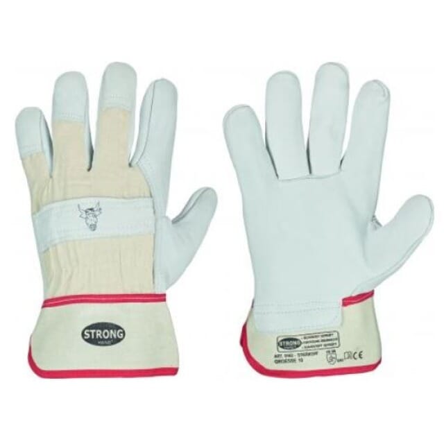 Rindvollleder-Handschuh "Stierkopf" 0162