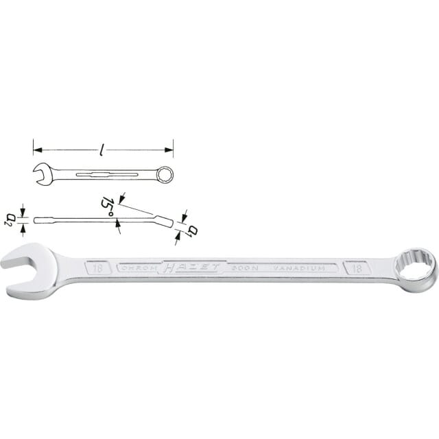 Gabel-Ringschlüssel 600N Hazet