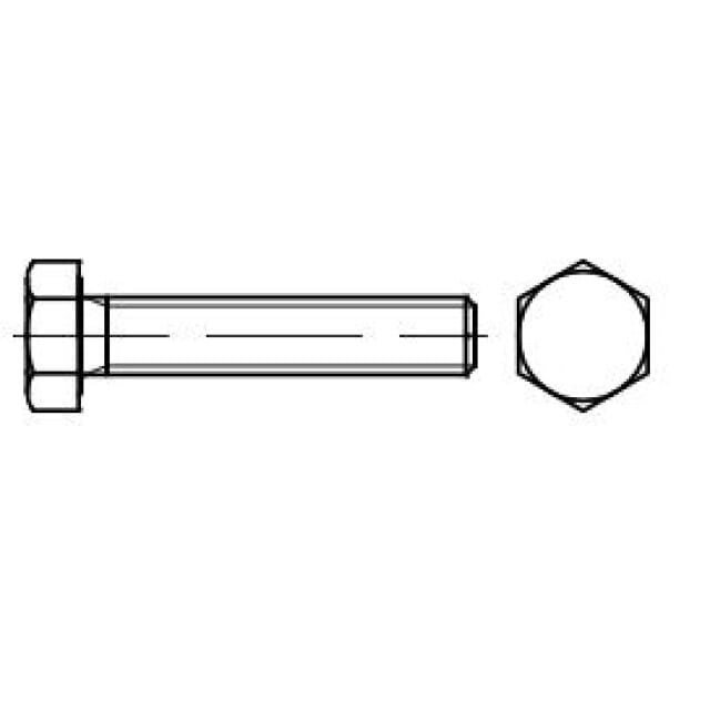 Sechskantschraube ohne Schaft VP50 933 10.9 VZ A2F