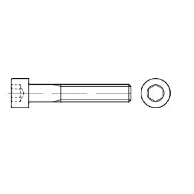 Zylinderschraube mit ISK VP200 912 10.9 VZ A2F