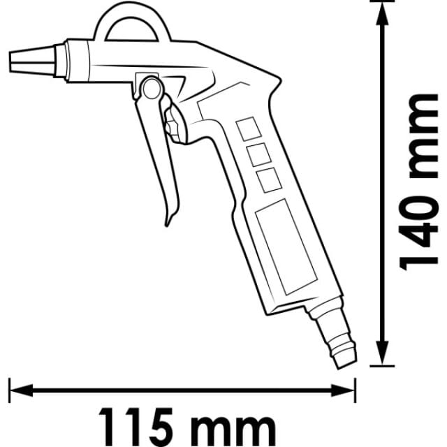 AUSBLASPISTOLE,KURZ V7135 Vigor
