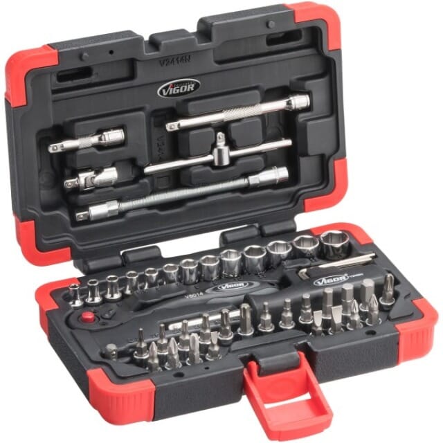 STECKSCHLÜSSEL-SATZ 1/4" V2414N Vigor