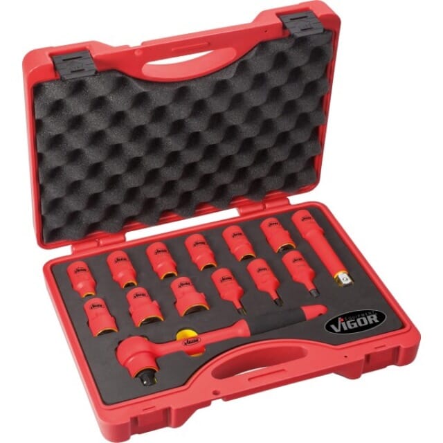 VDE-STECKSCHLÜSSEL-SATZ, 1/2 " V3343 Vigor