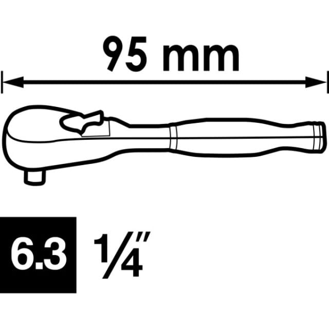 1/4" MINI UMSCHALTKNARRE V4944-XS Vigor
