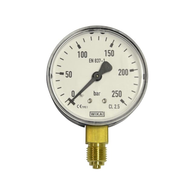 Rohrfedermanometer Anschluss Unten