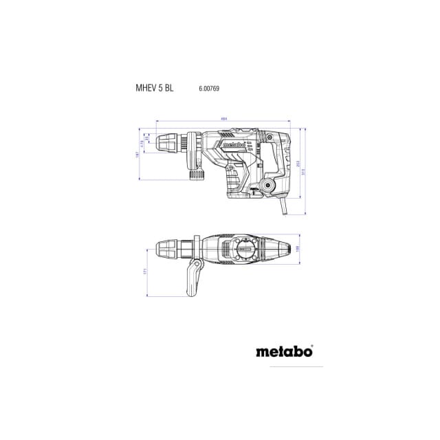 MHEV 5 BL * Meisselhammer           TV00 600769500 Metabo