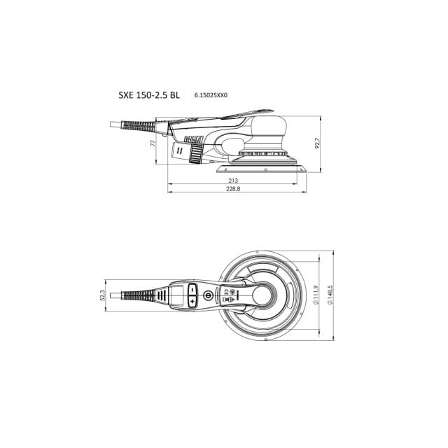 SXE 150-2.5 BL * Exzenterschleifer  TV00 615025700 Metabo