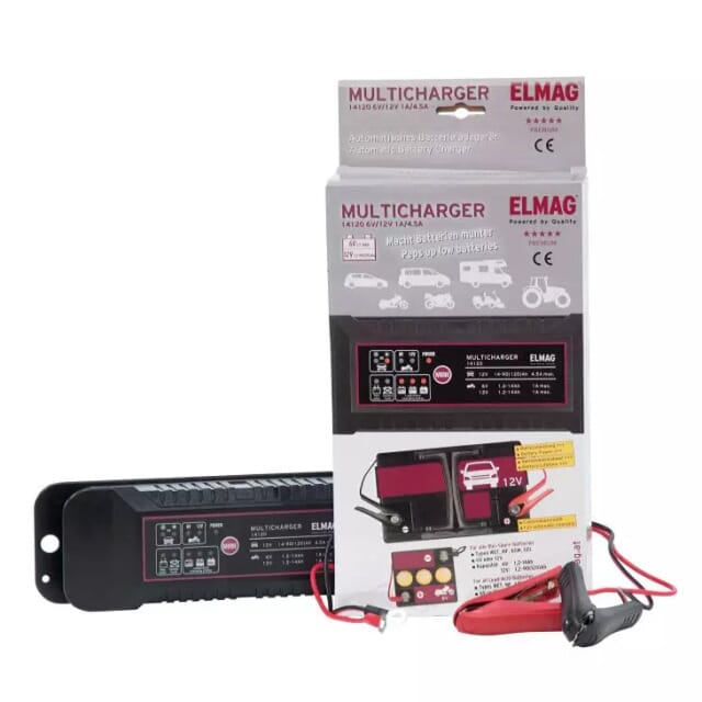Automatisches-Batterieladegerät 6/12 V. 56030 Elmag