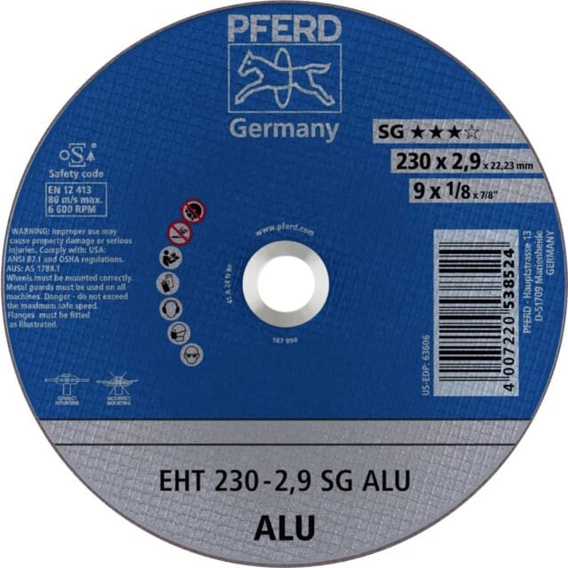 Trennscheibe EHT 230x2,9 A24N SG Alu Pferd