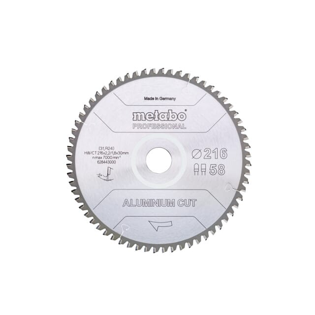 AluminiumCutProf 254x30 72FZ/TZ 5°neg 628447000 Metabo