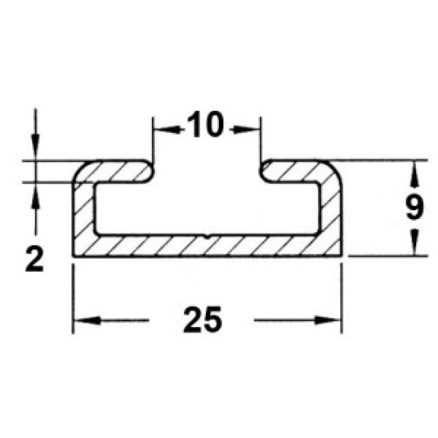 Halteleiste Aluminium
