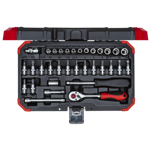 Steckschl.Satz 1/4 SW4-13mm 33tlg R49003033 Gedore RED