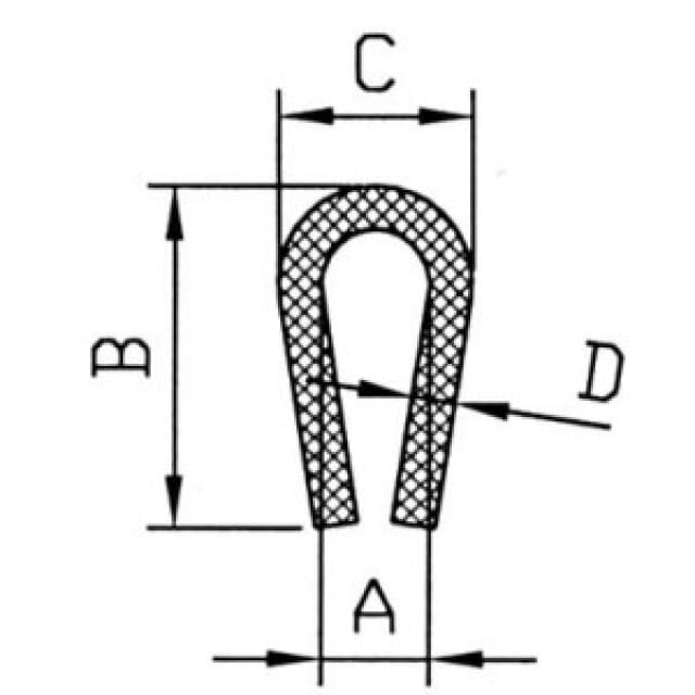 Dichtungsprofil U-Form