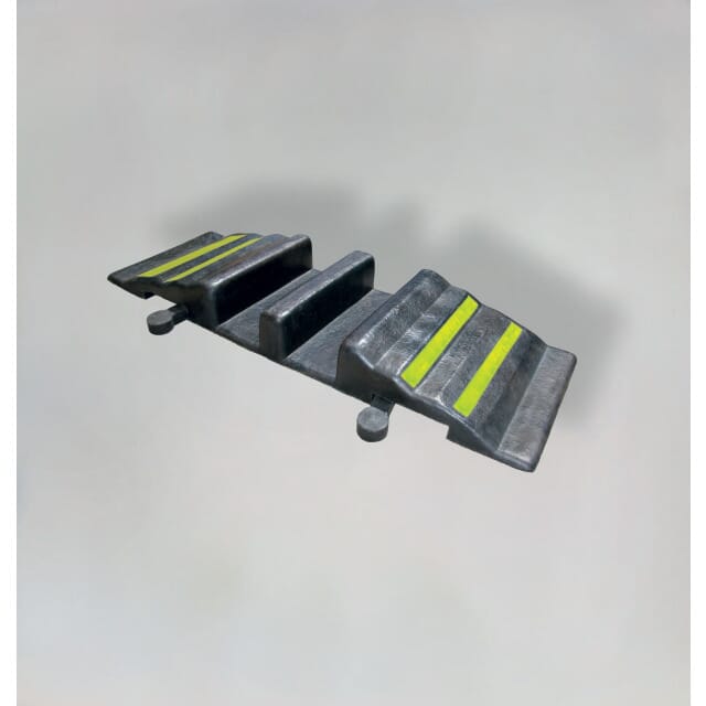 Schlauchbrücke aus verstärktem Vollgummi Schlauchbrücke zwei Kanäle 3 x 3 1/2