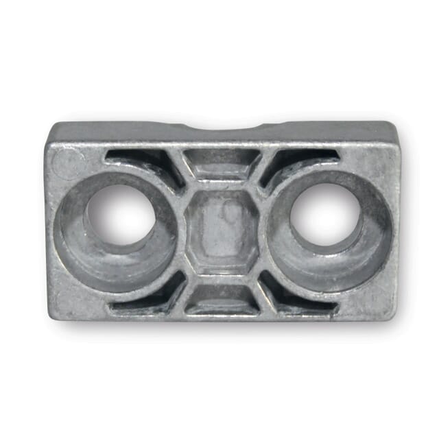 Rohrschelle schwere Reihe, einfach, Aluminium