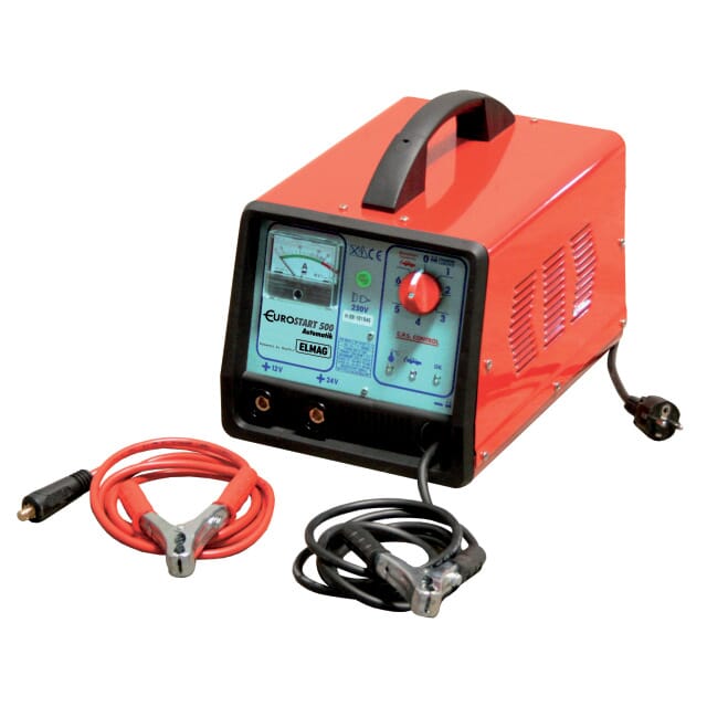 Batterielade-Startgerät 12/24V 500A Euro-Start 500 Automatik 230V Elmag