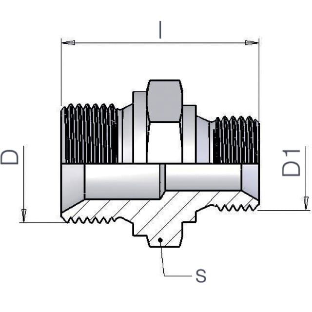 Reduzier-Doppelnippel BSP