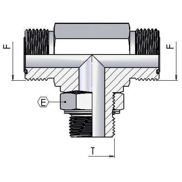 T-Einschraubverschraubung ORFS-M