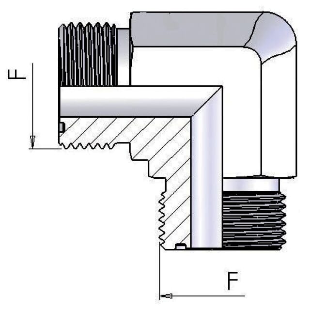 Winkelverschraubung ORFS