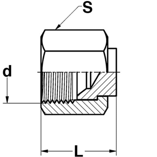 Rohrverschluss JIC