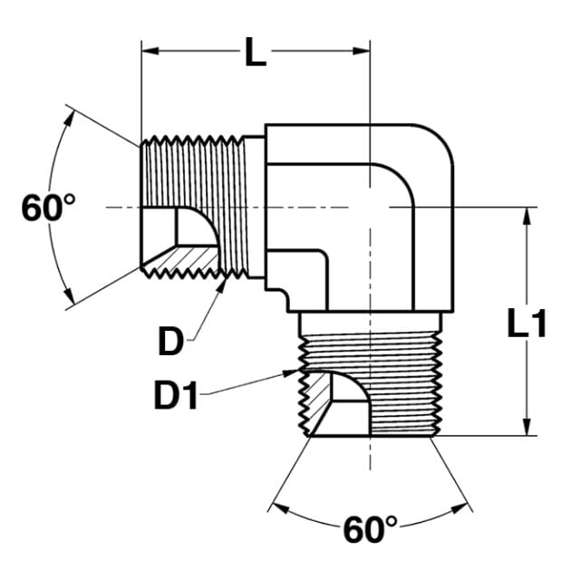 Winkelstutzen 90° BSP