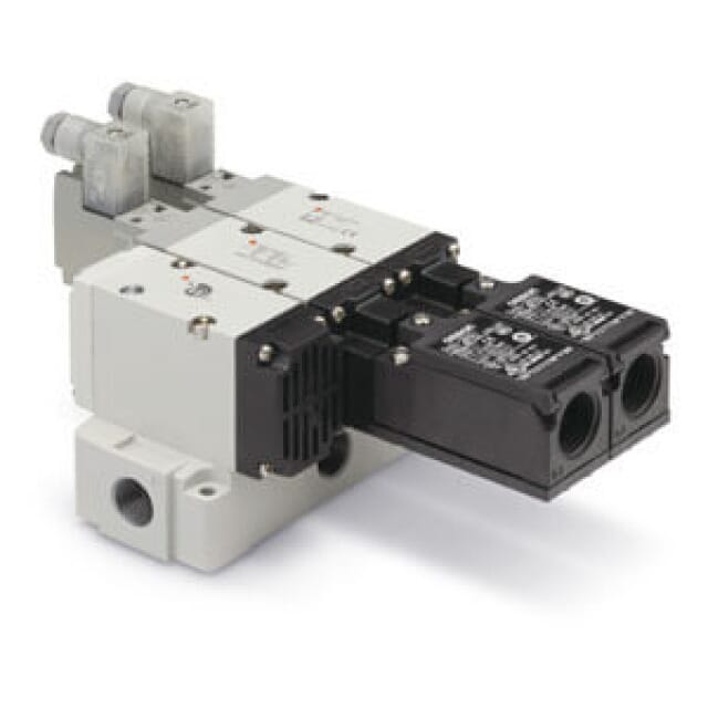 Redundantes Entlüftungsventil mit VP744-5YZ1-04F-M-X555