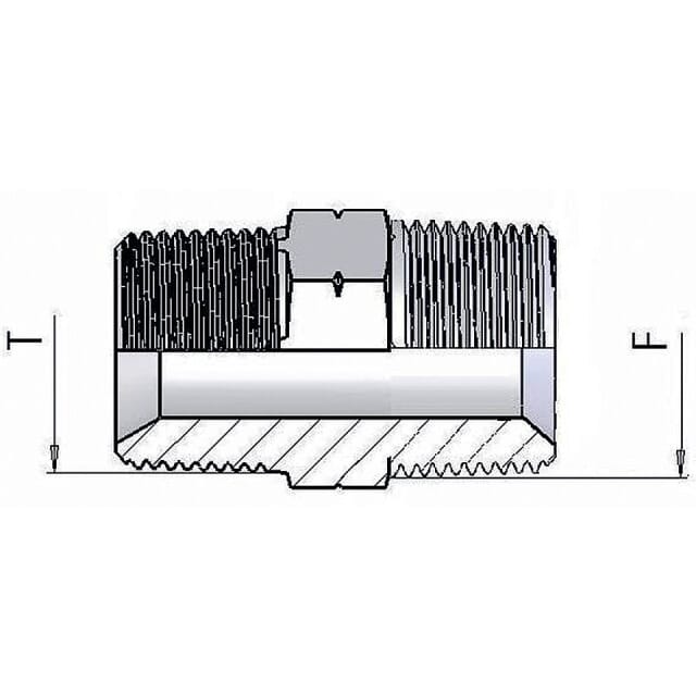 Reduzier-Doppelnippel NPTF