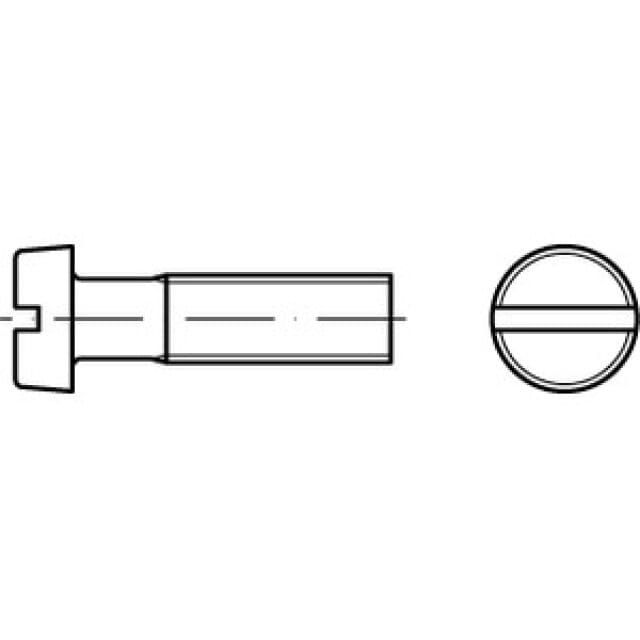 Zylinderschraube mit Schlitz DIN 84 A PA6