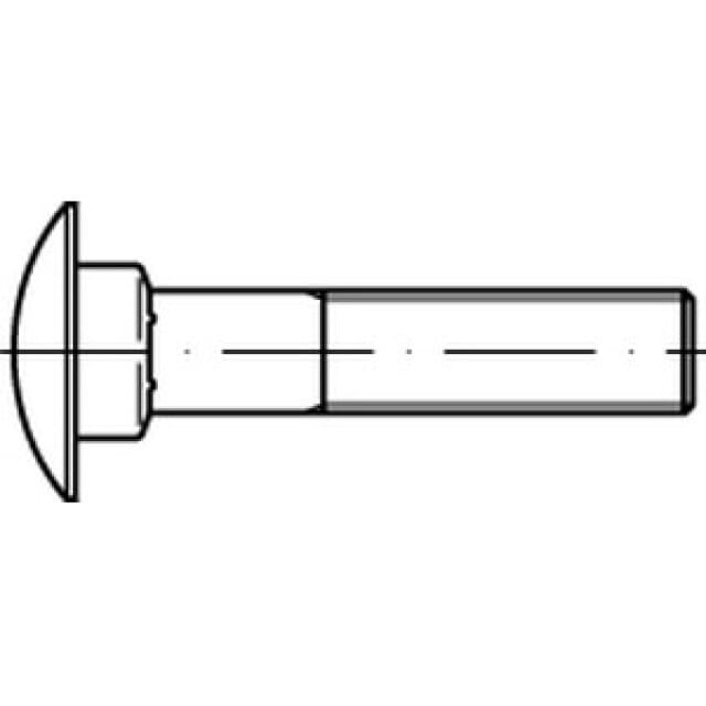 Flachrundschraube ohne Mutter DIN 603 8.8 VZ