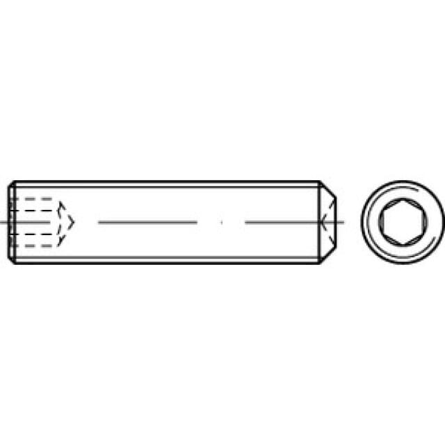 Gewindestift mit ISK DIN 916 45 H