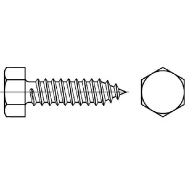 Sechskant-Blechschraube DIN 7976 C VZ