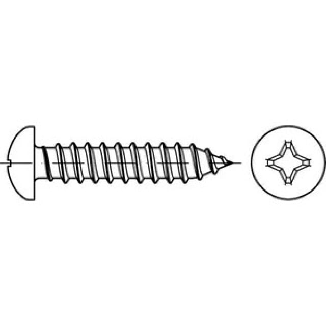 Linsenblechschraube KS-H DIN 7981 C VZ