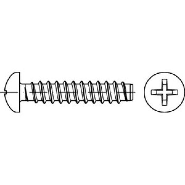 Linsenblechschraube KS-H DIN 7981 F VZ